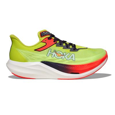 Hoka Rocket X 3 hardloopschoenen Neon Yuzu/Squid Ink unisex 41 1-3 Hoka Rocket X 3 hardloopschoenen Neon Yuzu/Squid Ink unisex 41 1-3