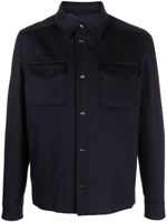 Herno surchemise en laine vierge - Bleu