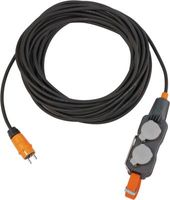 Brennenstuhl ProfessionalLINE Powerblok met verlengsnoer 10m zwart H07RN-F 3G2,5 IP54 - 9162100160 - thumbnail