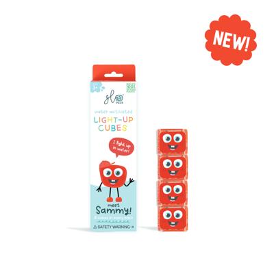 Glo Pals Light Up Cubes | Poppetje Sammy rood