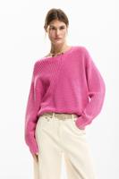 Fijne gebreide trui - RED - L