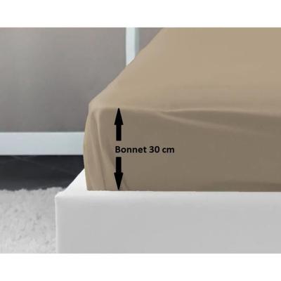LOVELY HOME Hoeslaken 100% katoen 140x190x30 cm beige