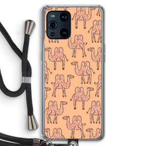 Kameel: Oppo Find X3 Transparant Hoesje met koord