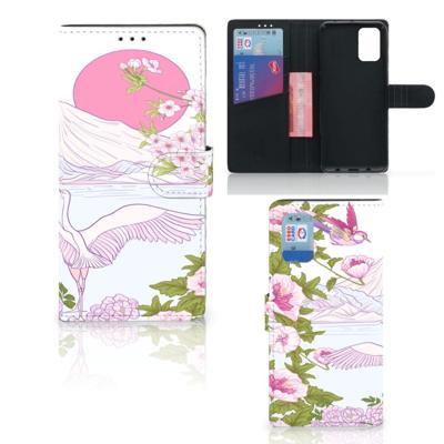 Samsung Galaxy A02s | M02s | Telefoonhoesje | Met pasjeshouder | Bird Standing