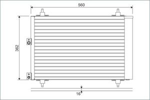 Airco condensor 814080