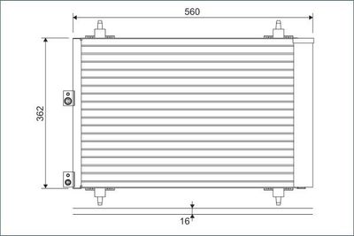 Airco condensor 814080