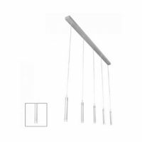 Hanglamp met 5 warmwitte leds (Cilinder) klemko 876265