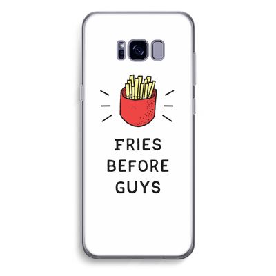 Fries before guys: Samsung Galaxy S8 Plus Transparant Hoesje