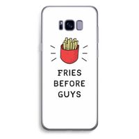 Fries before guys: Samsung Galaxy S8 Plus Transparant Hoesje