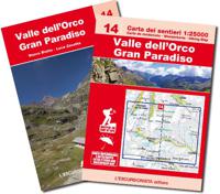 Wandelkaart 14 Valle dell'Orco, Gran Paradiso | L'Escursionista editore - thumbnail