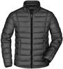 James & Nicholson JN1082 Men´s Quilted Down Jacket - /Black/Black - M