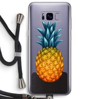 Grote ananas: Samsung Galaxy S8 Plus Transparant Hoesje met koord
