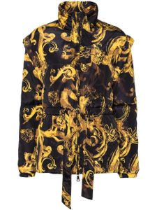 Versace Jeans Couture doudoune à imprimé baroque - Noir