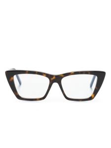 Saint Laurent Eyewear lunettes de vue Mica à monture en oeil - Marron