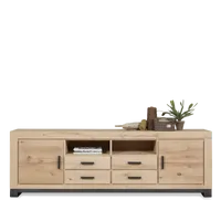 TV dressoir (210cm) Indiana - Nature White geborsteld - thumbnail