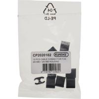Elvedes kabelclips duo zwart 4,1+5mm zwart (p/10) cp2020102