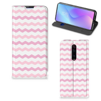 Xiaomi Redmi K20 Pro Hoesje met Magneet Waves Roze