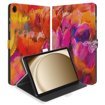 Samsung Galaxy Tab A11 Plus | Book Case | Hoesje met Standaard Tulips Samsung Galaxy Tab A11 Plus | Book Case | Hoesje met Standaard Tulips