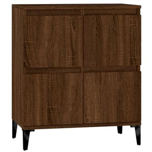 The Living Store Dressoir Classic Bruineiken - 60 x 35 x 70 cm - Duurzaam bewerkt hout en metaal