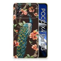 Xiaomi Poco X4 Pro 5G | TPU Hoesje | Pauw met Bloemen