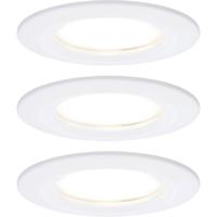 Paulmann Nova Inbouwlamp voor badkamer Set van 3 stuks LED LED 18 W IP44 Wit (mat)