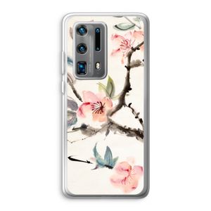 Japanse bloemen: Huawei P40 Pro Plus Transparant Hoesje