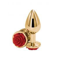 NS Novelties - Rear Assets Rose Aluminium Buttplug Medium Rood