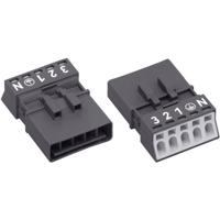 WAGO 890-215 Netstekker WINSTA MINI Stekker, recht Totaal aantal polen: 4 + PE 16 A Zwart 1 stuk(s)
