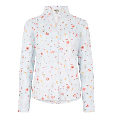 Damesblouse Fuchsia Pale Blue