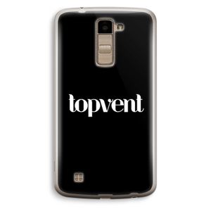 Topvent Zwart: LG K10 (2016) Transparant Hoesje