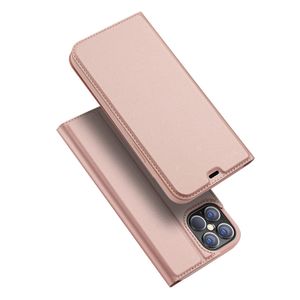 Dux Ducis - Pro serie slim wallet hoes - iPhone 12 Pro Max - Rose Goud