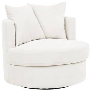 Beliani - DALBY - Fauteuil - Lichtbeige - Stof
