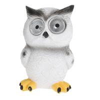 Uil Tuinbeeldje - Wit/Grijs - Solar Verlichting - 12,5 cm Uil Tuinbeeldje - Wit/Grijs - Solar Verlichting - 12,5 cm