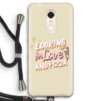 Pizza is the answer: Xiaomi Redmi 5 Transparant Hoesje met koord