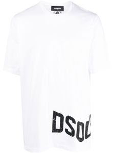 DSQUARED2 t-shirt en coton à logo imprimé - Blanc