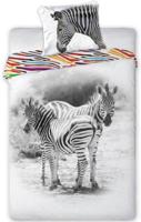 Animal Pictures Zebra - Dekbedovertrek - Eenpersoons - 140 x 200 cm - Multi - thumbnail