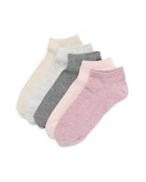 HEMA Dames enkelsokken melange - 5 paar lichtpaars (lichtpaars)