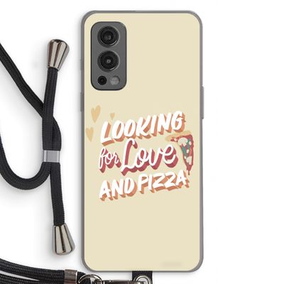 Pizza is the answer: OnePlus Nord 2 5G Transparant Hoesje met koord
