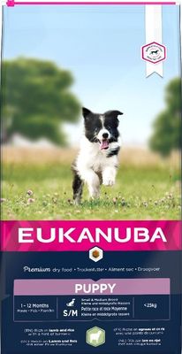 Eukanuba Dog - Puppy/Junior small/medium Lam & Rijst 12kg