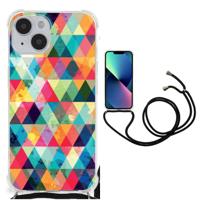 iPhone 14 Doorzichtige Silicone Hoesje Geruit