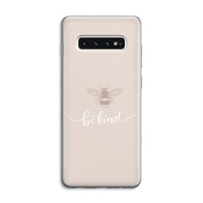 Be(e) kind: Samsung Galaxy S10 4G Transparant Hoesje