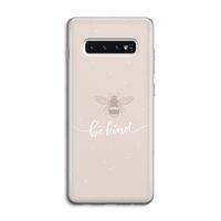 Be(e) kind: Samsung Galaxy S10 4G Transparant Hoesje