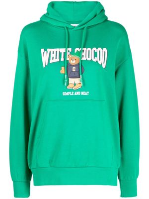 CHOCOOLATE hoodie en coton à logo imprimé - Vert