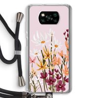 Painted wildflowers: Xiaomi Poco X3 Pro Transparant Hoesje met koord