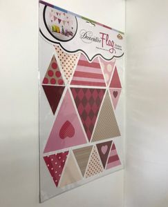 Decoratieve vlaggen in stickervorm