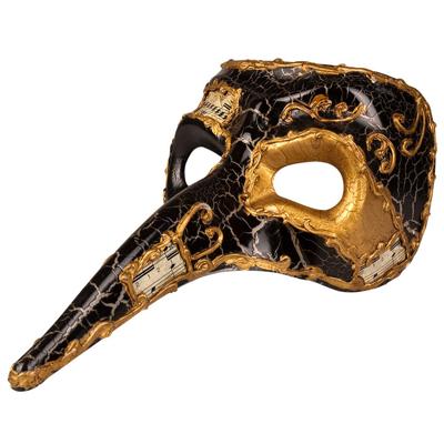 Zwart Venetiaans snavel verkleedmasker voor volwassenen - Oogmasker - Gezichtmasker - Carnaval Zwart Venetiaans snavel verkleedmasker voor volwassenen - Oogmasker - Gezichtmasker - Carnaval