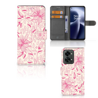 OnePlus Nord 2T Hoesje Pink Flowers - thumbnail