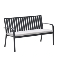 Bruno Parkbank 150 cm Carbon Black Valley Sand - Garden impressions
