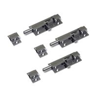 Profielgrendel - 3x stuks - 5,2 x 2,5 cm - rolschuif / heksluitingen - messing verchroomd