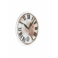 NeXtime 8162 wand- & tafelklok Quartz clock Cirkel Bruin, Wit - thumbnail